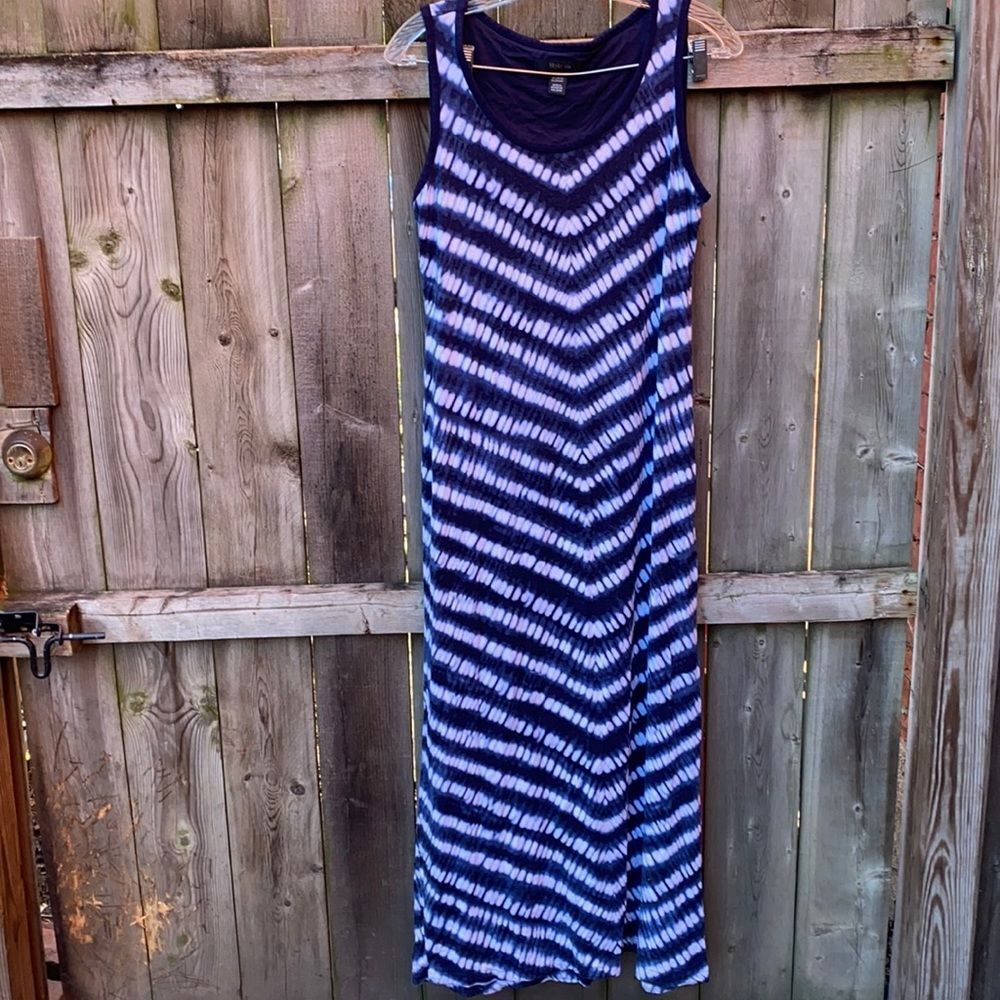 Style & co blue and white dress sz. M